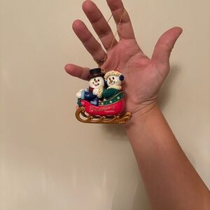 TREVCO Holiday Ornament NEW 1st Christmas Together, Frosty very rare GREAT GIFT